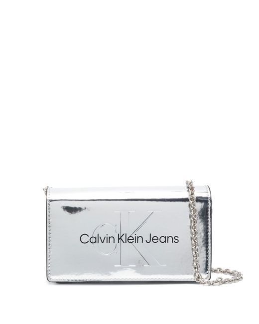 Calvin Klein Jeans mirror-effect crossbody bag