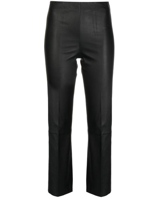 By Malene Birger Florentina cropped leather trousers