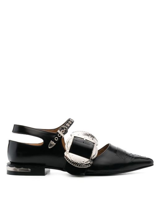 Toga Pulla buckle-detail leather mules