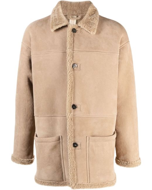 Giorgio Brato leather patchwork coat