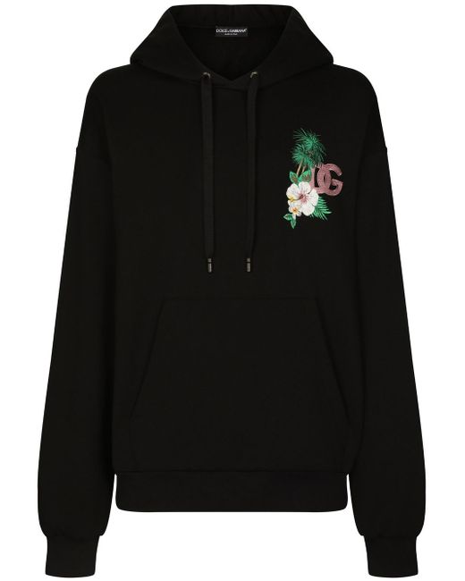 Dolce & Gabbana logo-print cotton hoodie