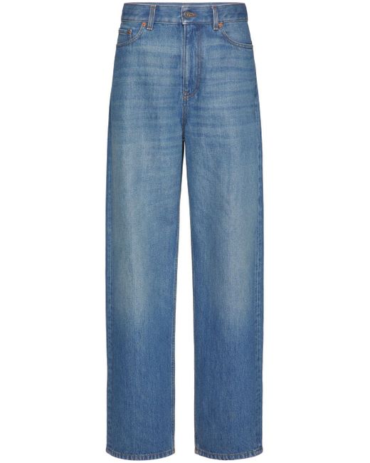 Valentino high-rise wide-leg jeans