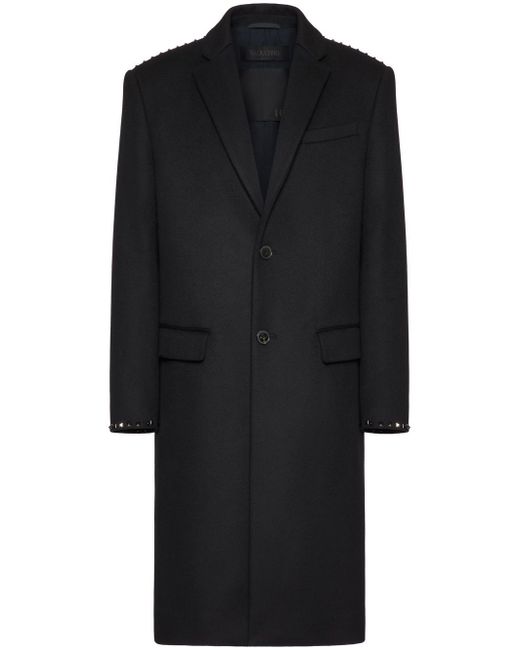 Valentino Rockstud single-breasted coat