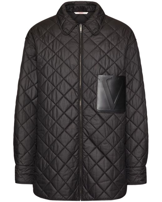 Valentino pocket quilted coat