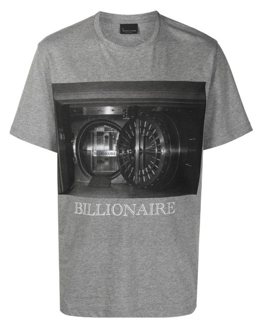 Billionaire graphic-print short-sleeved T-shirt