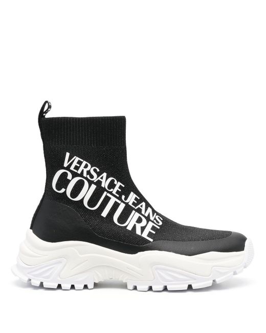 Versace Jeans Couture logo-print sock-style sneakers
