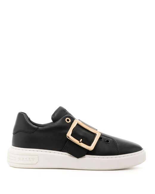 Bally buckled low-top trainers