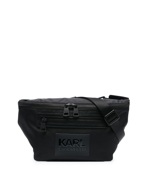 Karl Lagerfeld logo-patch belt bag