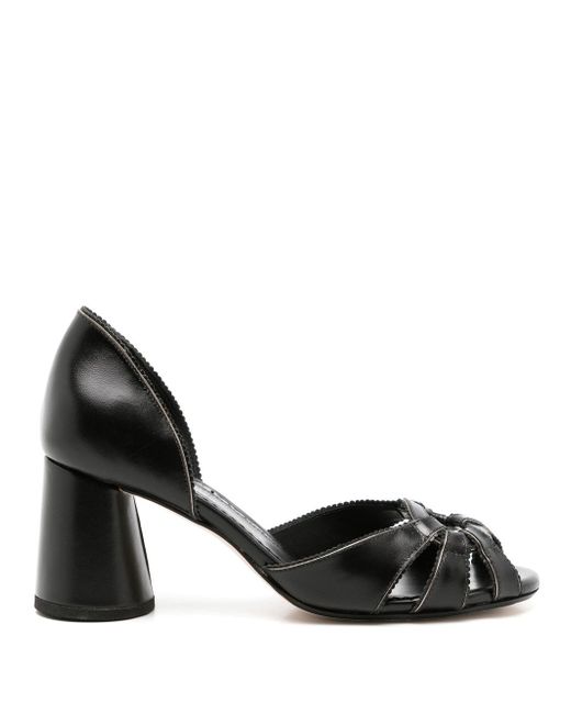 Sarah Chofakian Carrie peep-toe shoes