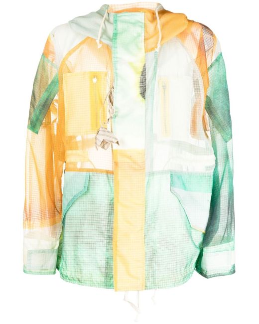 Bed J.W. Ford colour-block hooded parka jacket