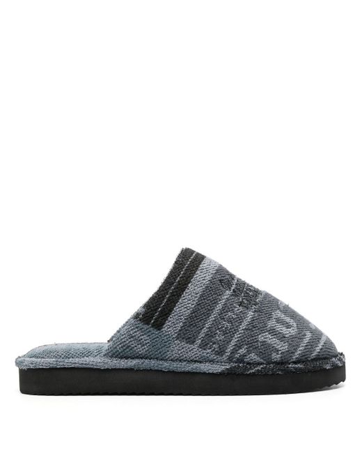 Tommy Jeans logo-print towelling slippers