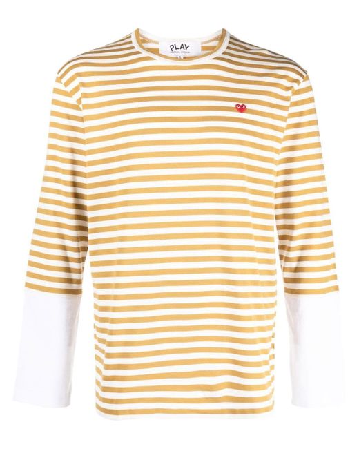 Comme Des Garçons Play striped long-sleeved T-shirt
