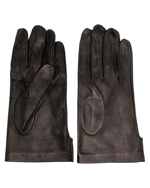C Diem ring-layered leather gloves