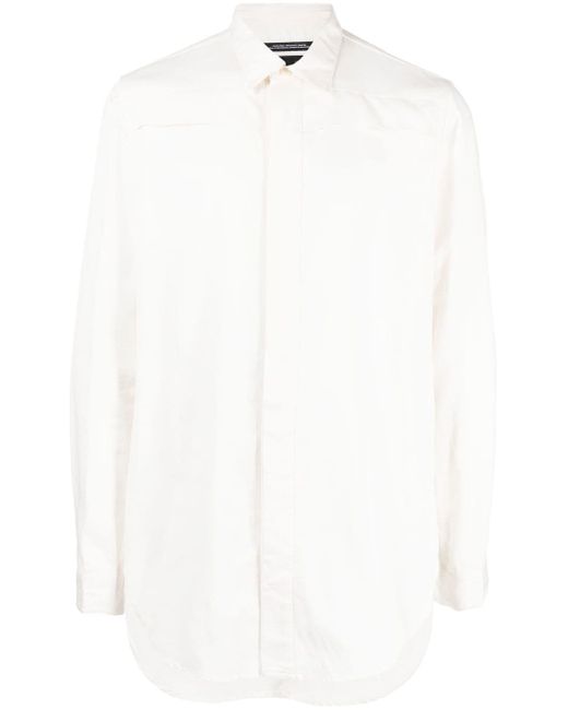 Julius fold-detail long-sleeved shirt