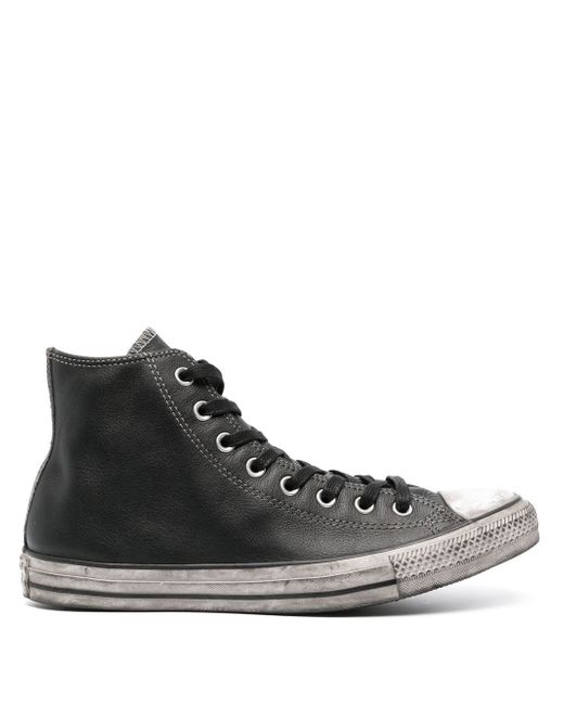 Converse Chuck Taylor distressed high-top sneakers