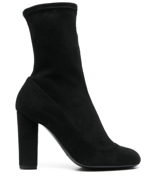 Emporio Armani sock-style heeled ankle boots