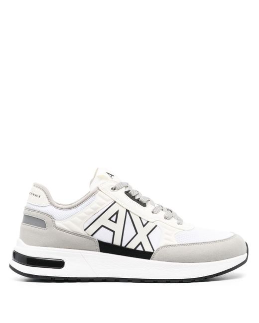 Armani Exchange low-top lace-up sneakers