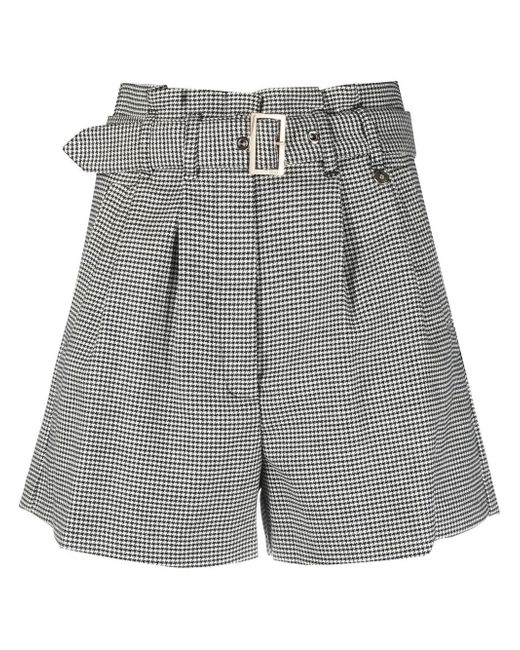 Liu •Jo houndstooth-pattern tailored shorts
