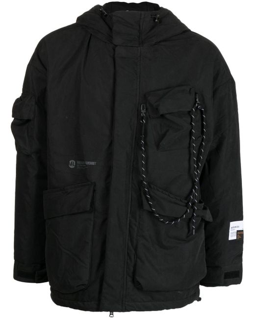 Musium Div. multi-pocket hooded padded jacket