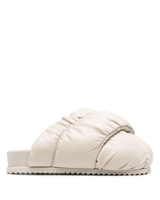 Yume Yume ruched quilted slippers
