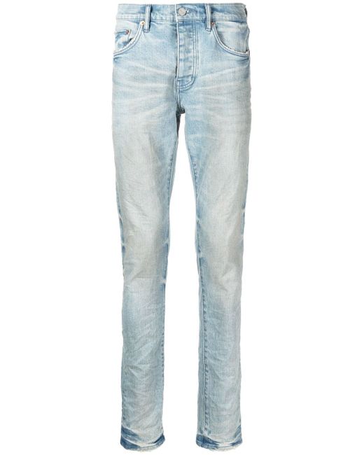 Purple Brand distressed-detail slim-fit jeans