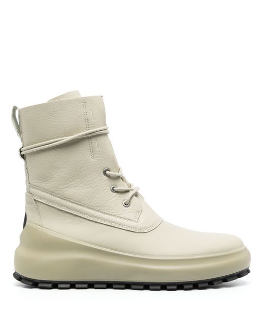 Stone Island Shadow Project lace-up leather boots