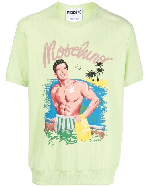 Moschino graphic-print short-sleeved T-shirt