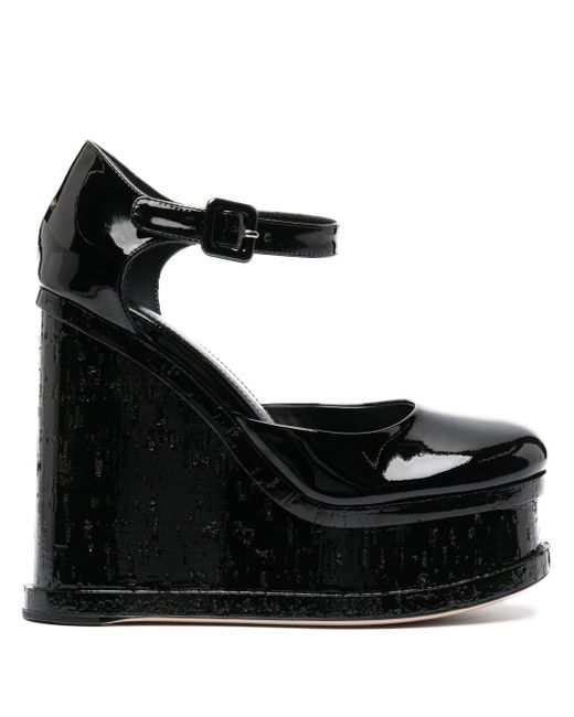 Haus Of Honey Lacquer Doll Mary Jane wedge sandals