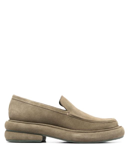 Eckhaus Latta stacked square-toe loafers
