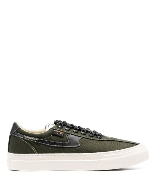 Stepney Workers Club low-top leather-trim sneakers