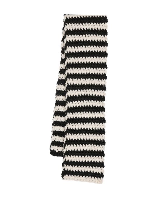 Forte-Forte two-tone crocheted scarf