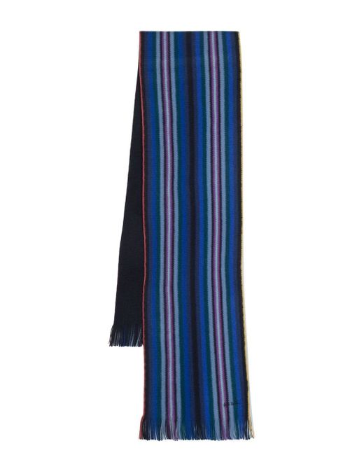 Paul Smith stripe-print wool scarf