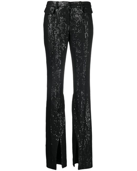The Mannei sequin-embellished high-waisted trousers
