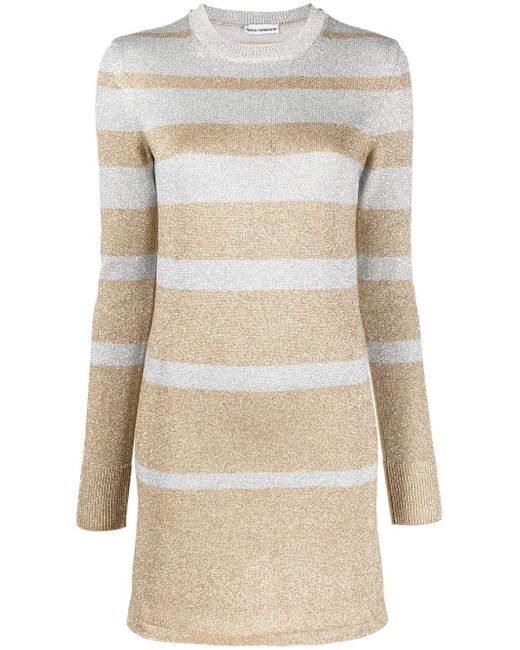 Paco Rabanne striped knitted dress