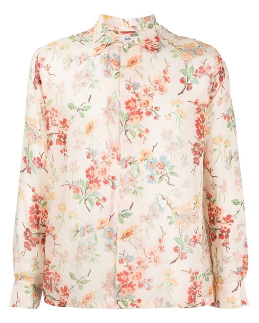 Bode floral-print long-sleeve shirt