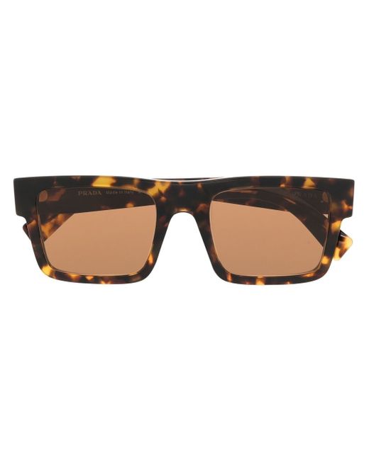 Prada tortoiseshell-effect square-frame sunglasses