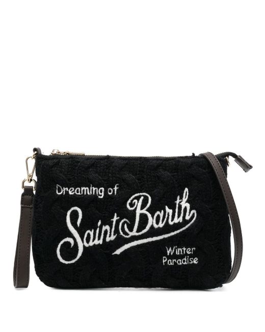 Mc2 Saint Barth cable-knit clutch bag