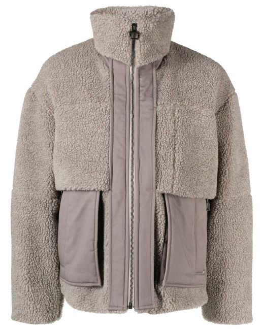 Wooyoungmi panelled fleece jacket