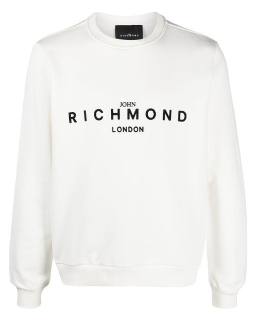 John Richmond logo-print crew-neck sweatshirt