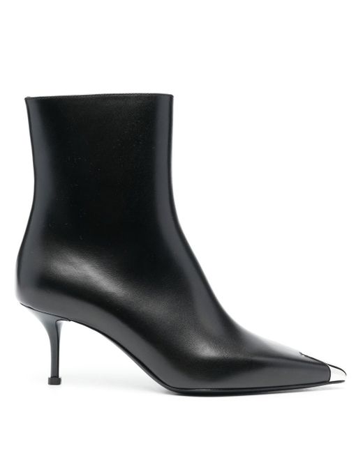 Alexander McQueen 70mm leather ankle boots