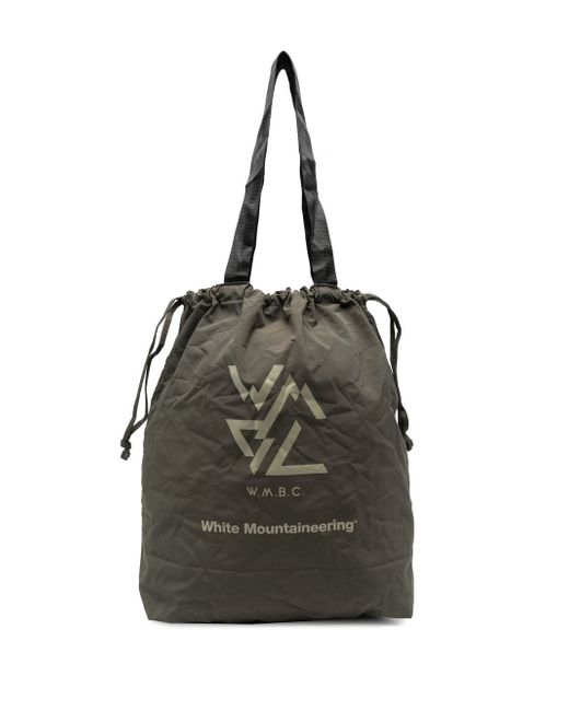 White Mountaineering logo-print tote bag