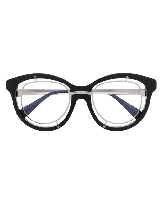 Kuboraum metallic-frame glasses