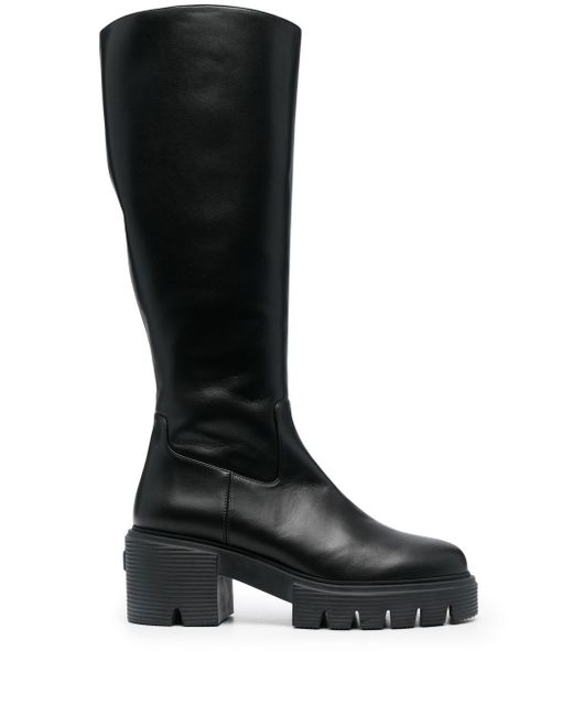 Stuart Weitzman Soho calf-length leather boots