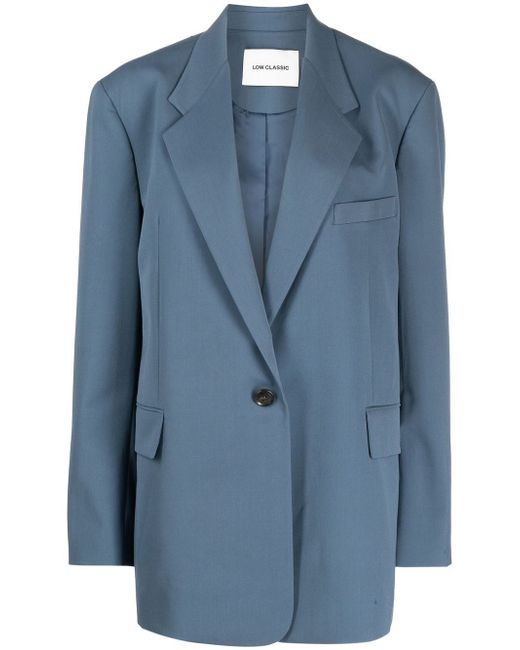 Low Classic single-breasted oversize-frame blazer