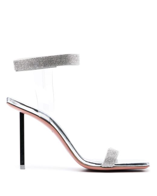 Amina Muaddi Rih 110mm crystal-embellished sandals