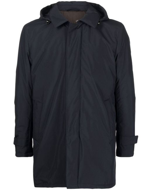 Barba zipped hooded coat