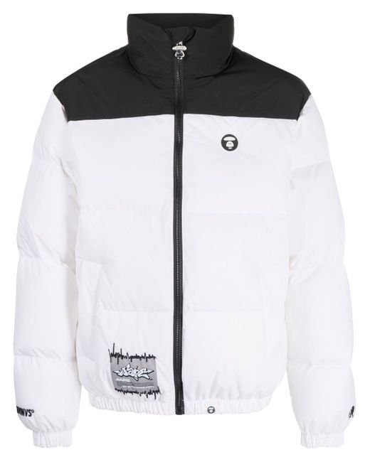 Aape By *A Bathing Ape® colour-block padded coat