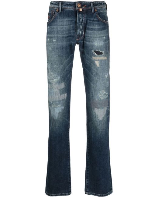 Jacob Cohёn distressed tapered jeans