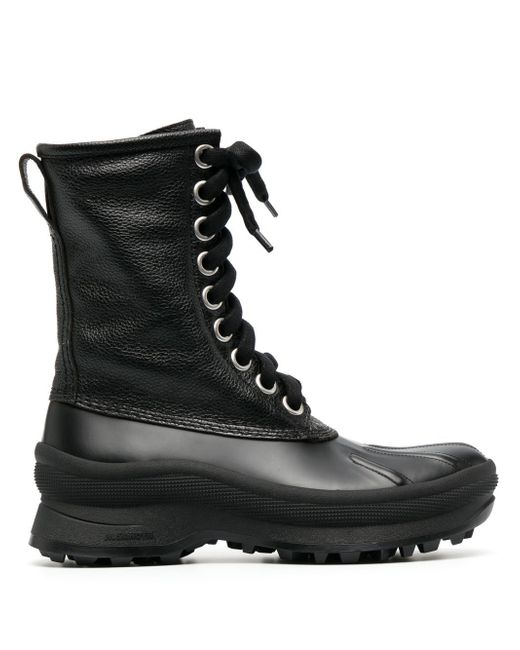 Jil Sander lace-up combat boots