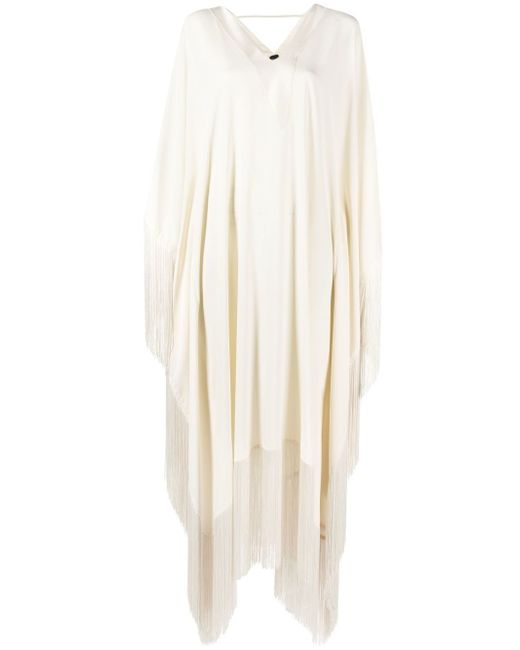 Taller Marmo asymmetric fringe-detail dress
